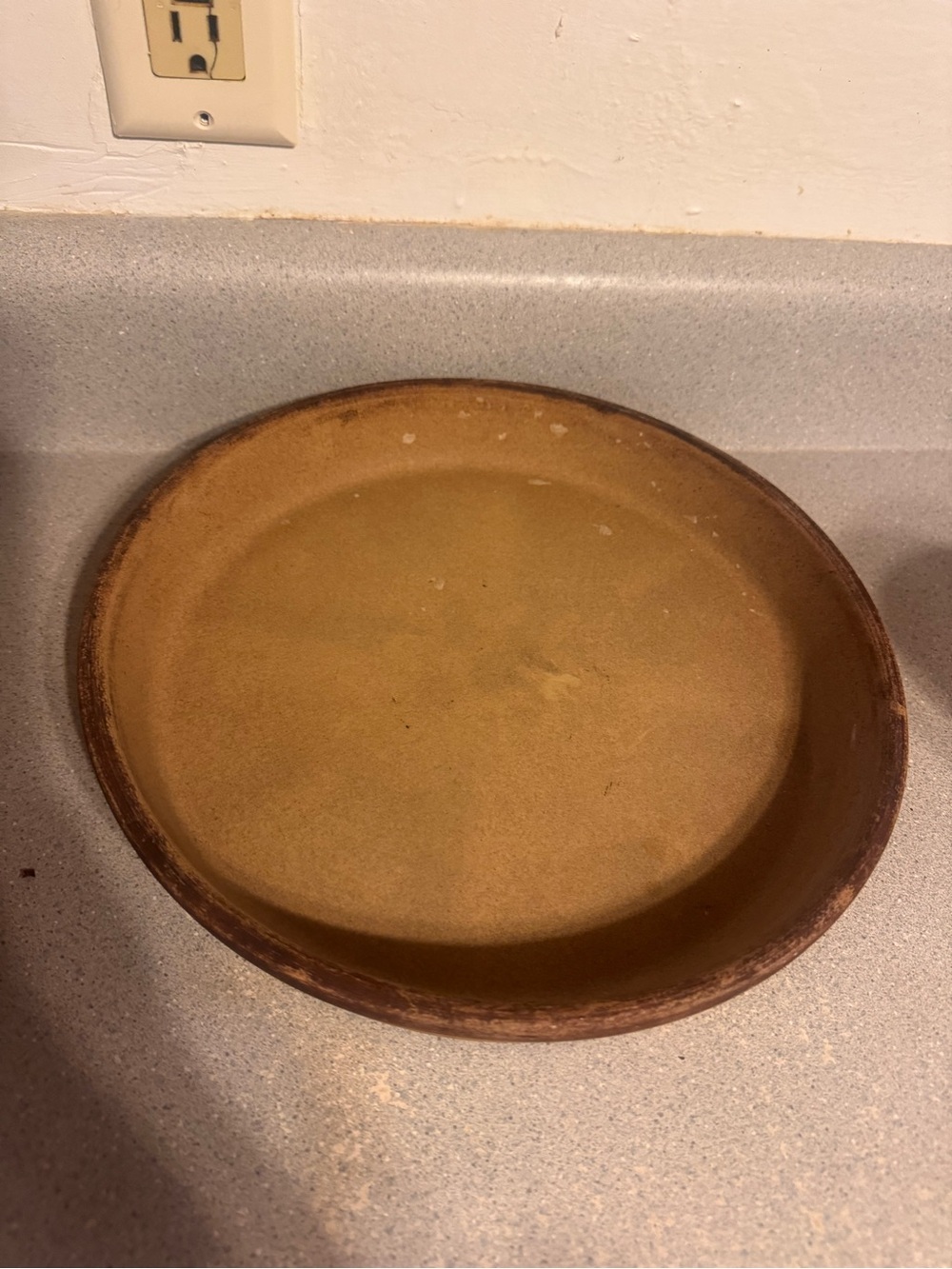 Pampered Chef Brown Stoneware oven safe
